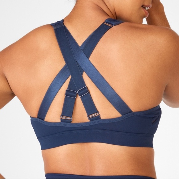 Fabletics Belle High-Impact Sports Bra navy blue Size 4X - Picture 4 of 16
